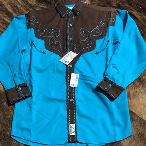 Panhandle Slim gorgeous vintage men’s shirt in size small NWT